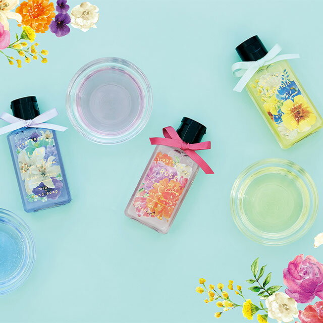 デイズインブルーム bright flowers ミニハンドソープ 50ml ローズ ガーデニア リリー グローバルプロダクトプランニング