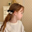 リボンレースヘアピン Bisque びすく 韓国子供服 ビスク パッチンピン ヘアピン 女の子 アクセサリー シンプル ナチュラル おしゃれ かわいい アクセン...