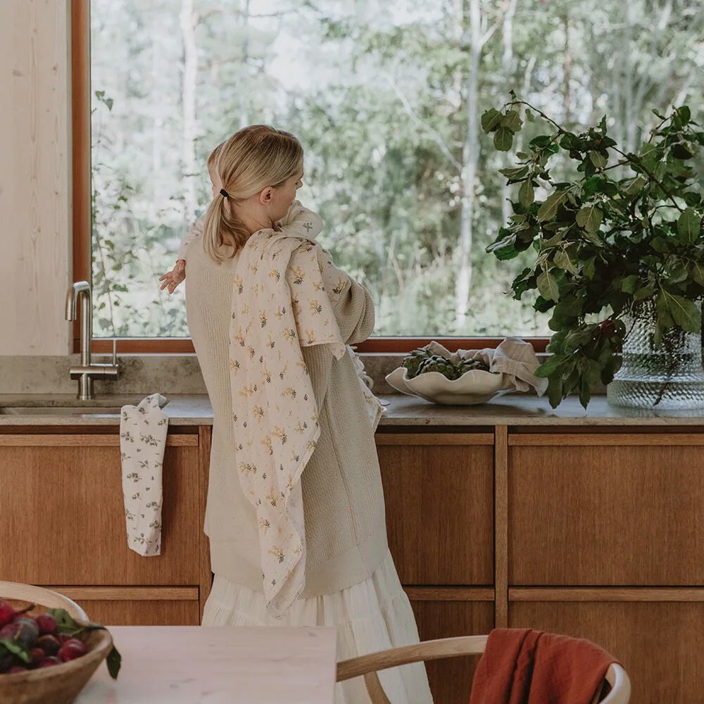 オーガニックブランケット garbo&friends 韓国子供服 Bisque びすく ビスク おくるみ ベビー 赤ちゃん 出産祝い スワドル ベビー用品 ガーゼ Swaddle Blanket ギフト 新生児 出産準備 コットン 花柄 ナチュラル シンプル おしゃれ かわいい オーガニック オールシーズン 3