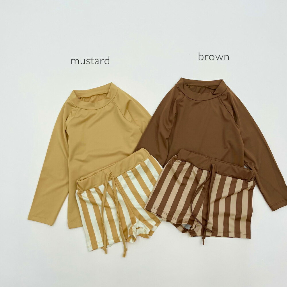 junior)ストライプスイムウェアセット Bisque びすく 韓国子供服 ビスク キッズ ベ...