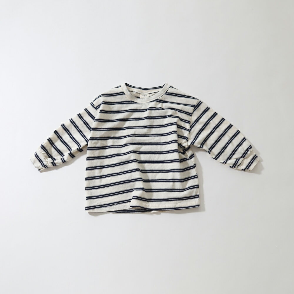 basicマルチボーダーT Bisque びすく 韓国子供服 ビスク ベビー服 キッズ服 ベビー...