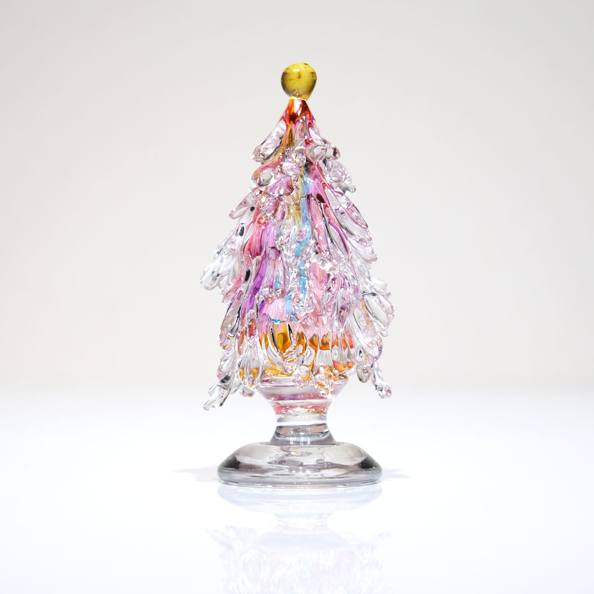 ガラスのクリスマスツリー glass calico グラスキャリコ ハンドメイド ガラスアート オブジェ インテリア 置物