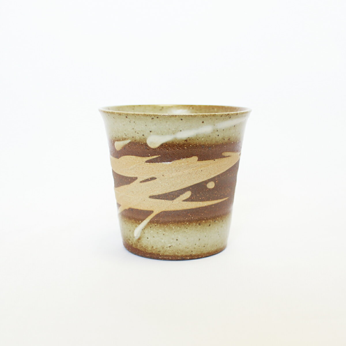 越前焼 白雲彩 焼酎カップ 白 ハンドメイド酒器 純国産 伝統工芸 焼酎 梅酒 ロック グラス タンブラー おしゃれ ギフト プレゼント