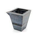 山下陶房 山下秀樹 銀化天目(ぎんかてんもく) 角片口 (中・1.5合) 【単品販売】 冷酒 熱燗 ぬる燗 おしゃれ ギフト プレゼント