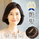 【改良品】 日本仕上げ 高品質 ヘアピース 人毛 100% 25cm(24cm〜28cm) ※前髪付 ...