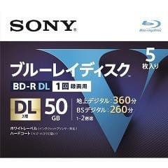 SONY ソニー ブルーレイ BD-R 2倍速 2層 Vシリーズ 5BNR2VLPS2 ( 5枚入 ) SONY ソニー ブルーレイ BD-R 2倍速 2層 Vシリーズ 5BNR2VLPS2 ( 5枚入 )