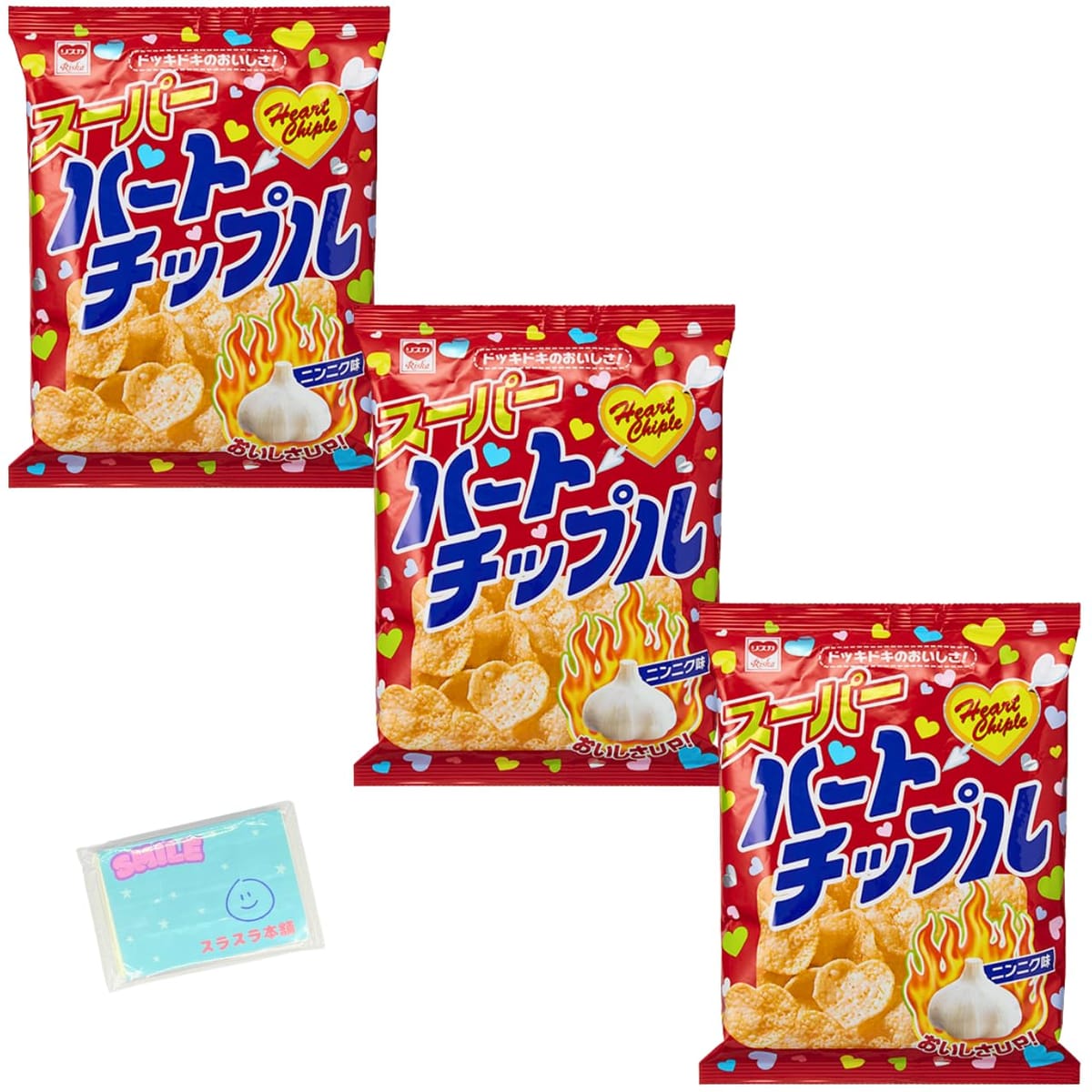 リスカ ハートチップル 63g ×3袋セット ★スラスラ本舗オリジナルポケットティッシュ付き★
