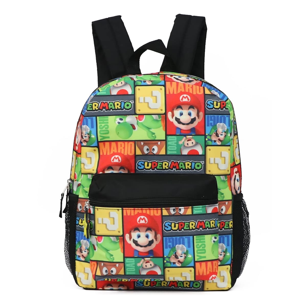 スーパーマリオ 16インチ 全面プリント キャラクター デイパック バックパック