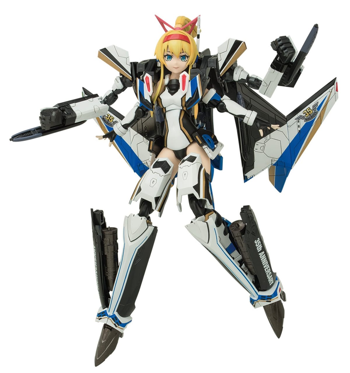 樂天商城 - 青島文化教材社 VFG マクロスデルタ VF-31J ジークフリート 35周年アニバーサリー 全高約155mm 色分け済みプラモデル MC-02