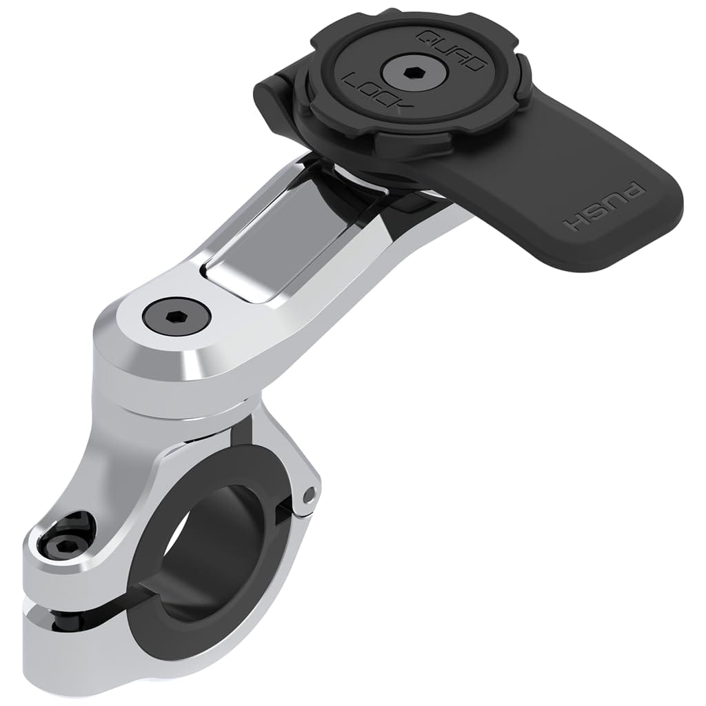 クアッドロック QUAD LOCK ハンドルバーマウント PRO CHROME バイク用 [qlm-hbr-chr]