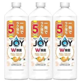 【3個セット】P&G ジョイ W除菌 食器用洗剤 贅沢シトラスオレンジ 詰め替え 670ml × 3個