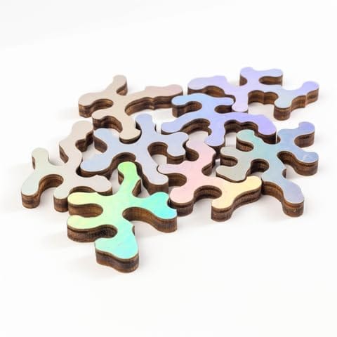 GEMTURT Holographic Impossible Puzzle インポッシブルパズル - 木製ジグソーパズル 300ピース 最も難しいパズル [並行輸入品]