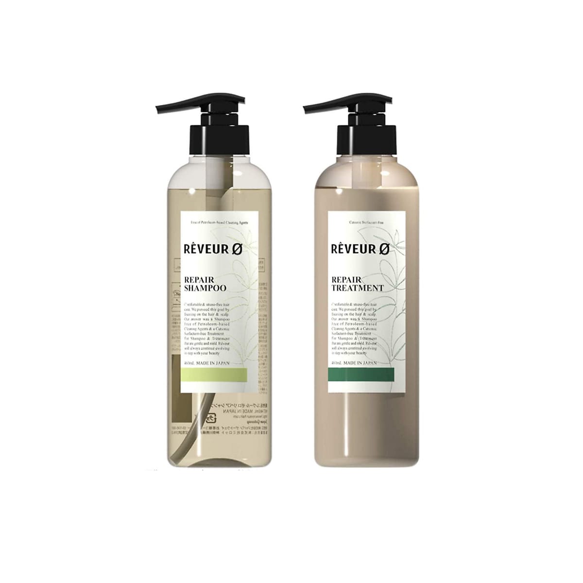 【セット買い】REVEUR0(レヴールゼロ) レヴール ゼロ リペア シリコーンフリー シャンプー 460mL リペア カチオンフリー トリートメント 460mL