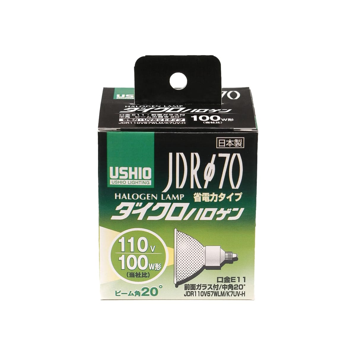 メーカー型番:G-184Hサイズ:バルブ径7×全長7.8cm本体重量:89g原産国:日本口金:E11定格電圧:110V定格消費電力:57W定格寿命:約3000時間ビーム角:中角20°消費電力: 80.0 watts