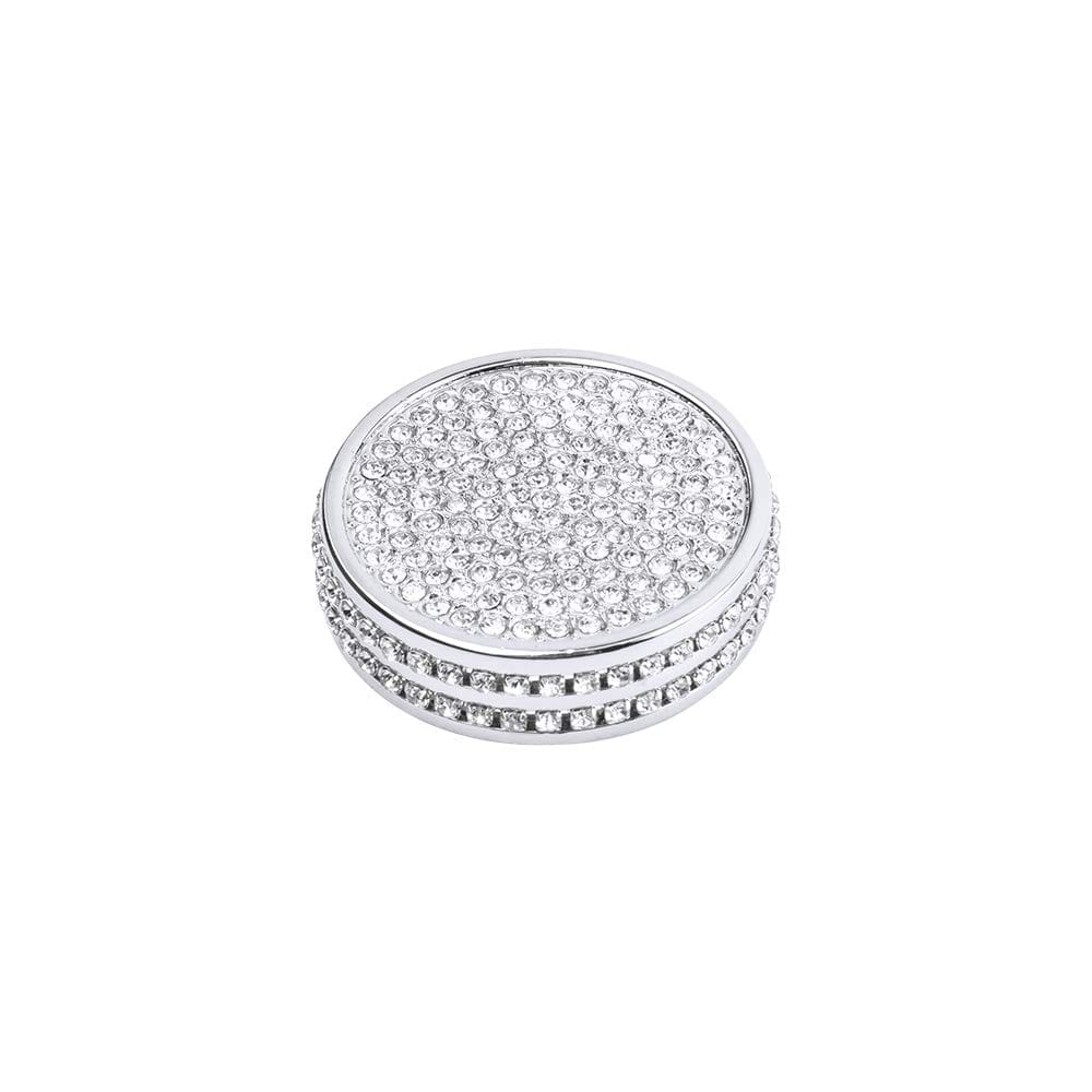 PIFOOG キラキラ光るクリスタルスピードボタンステッカー レクサス RX NX RX300 RX350 NX200 NX300 ECOプッシュ ノーマル スポーツ カーインテリアアクセサリー トリム シルバー (スピードボタンS)