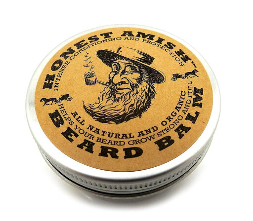Honest Amish あごひげバームリーブインコンディショナーナチュラルオーガニックオイル、バター約 60ml 並行輸入品 Honest Amish あごひげバームリーブインコンディショナーナチュラルオーガニックオイル、バター約 60ml 並行輸入品