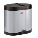 WESCO ウェスコ ペダル式ゴミ箱 クールグレー サイズ:43 45 H36cm キッチンペダルビン セパレートダブル 170611-76