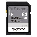 \j[ SONY SDXC [J[h 64GB SF-E64A Class10 UHS-IIΉ