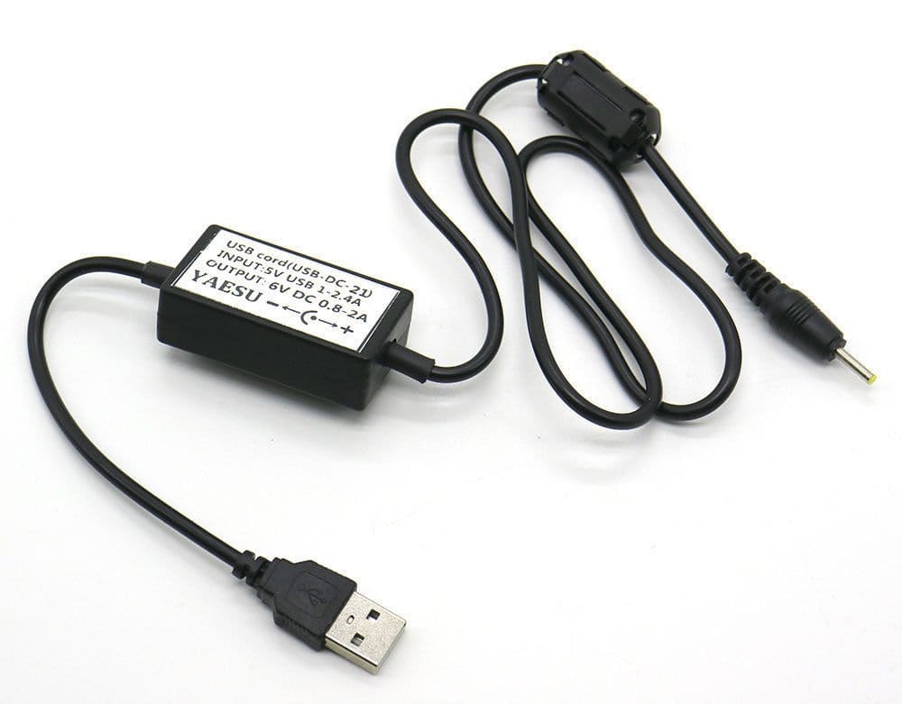 充電器タイプ:USBケーブル充電器コネクタ:USBDC 5V 1~2.4A、出力:6V 0.8~2A八重洲無線機対応:VX-1R、VX-2R、VX-3R、VX-1E、VX-2E、VX-3Eパッケージ内容:USBケーブル充電器 x 1