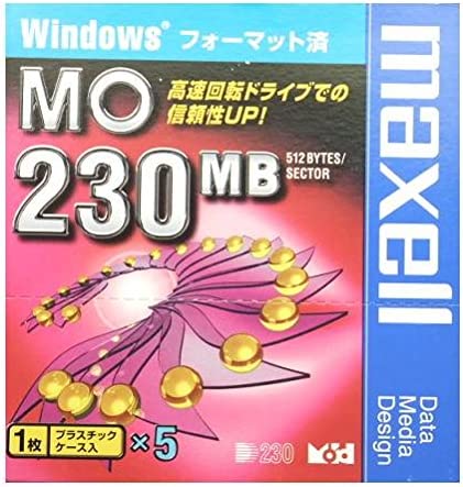 Windowsフォーマット済み230MB　MOメデ