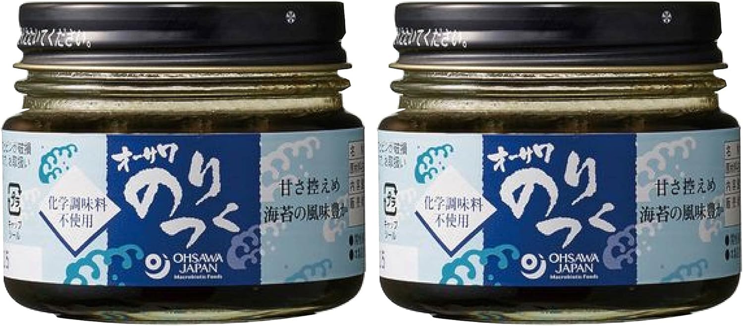 無添加国産のり佃煮（ビン）100g×2個★ 宅配便 ★ 砂糖不使用・化学調味料不使用★ 三重産 青海苔 使用 、磯の風味豊かな甘さをおさえた自然な味わいです。