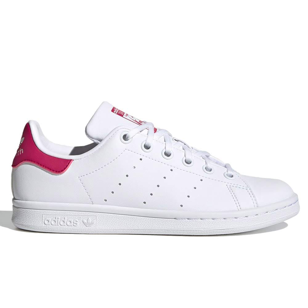 [アディダス] スタンスミス ガールズ STAN SMITH J FTWWHT/FTWWHT/BOPINK fx7522 レディース ホワイト ピンク ヴィーガン PRIMEGREEN 22cm [並行輸入品]