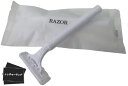 Razor カミソリ 使い捨て 業務用(RA二枚刃)100本入り アメニティ 白 T字シェーバー 髭剃り 剃刀 ヒゲソリ 2枚刃 (100)
