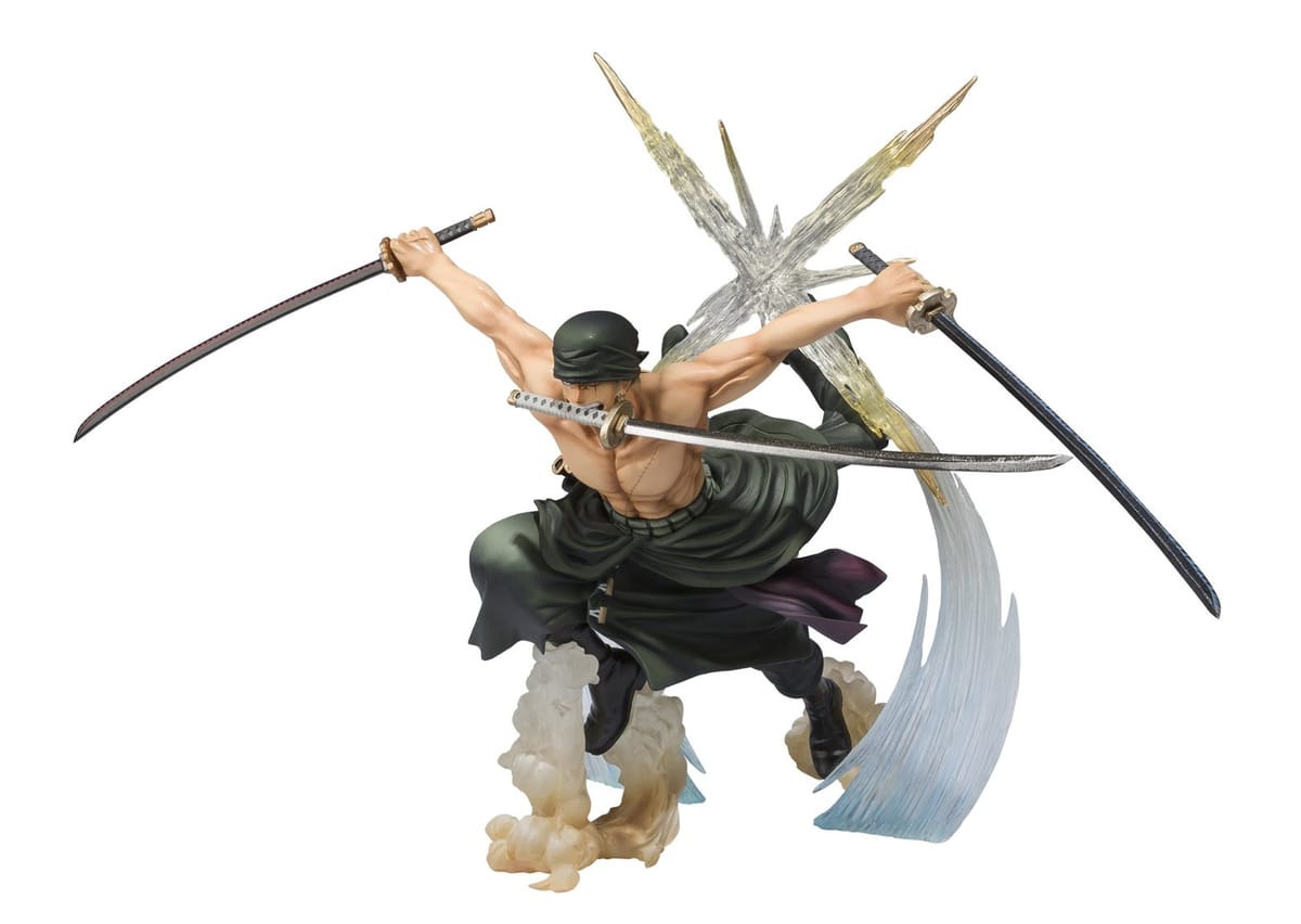 フィギュアーツZERO ONE PIECE ロロノア ゾロ -Battle Ver. 煉獄鬼斬り- 約170mm ABS PVC製 塗装済み完成品フィギュア