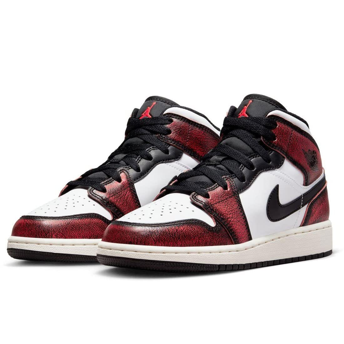 [ナイキ] エア ジョーダン 1 ミッド SE GS J AIR JORDAN 1 MID SE GS ブラック/ホワイト/セイル/インフラレッド23 FB0568-006 日本国内正規品 23.5cm