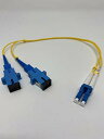 Ultra Spec Cables 1フィート 光ファイバーアダプターケーブル LC (オス) から SC (メス) シングルモード 9/125 デュプレックス