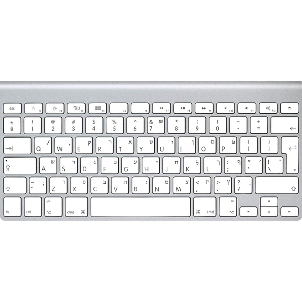 A1314 ワイヤレス キーボード 世界各国Ver. UK英語 ISO配列 Bluetooth 無線 [Hebrew]【ヘブライ語】