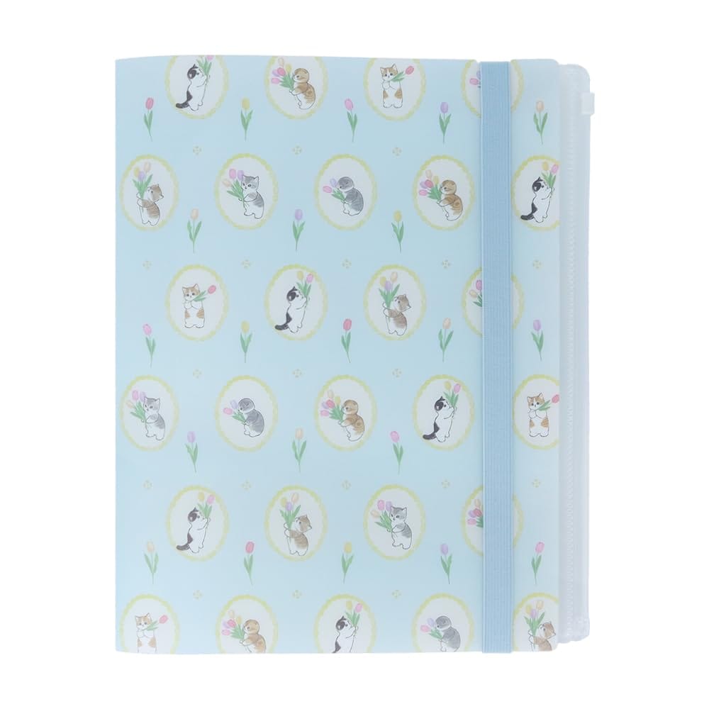 Other - サンスター文具(Sun-Star Stationery) mofusand クリアファイル バンド付 ライトブルー S2139340