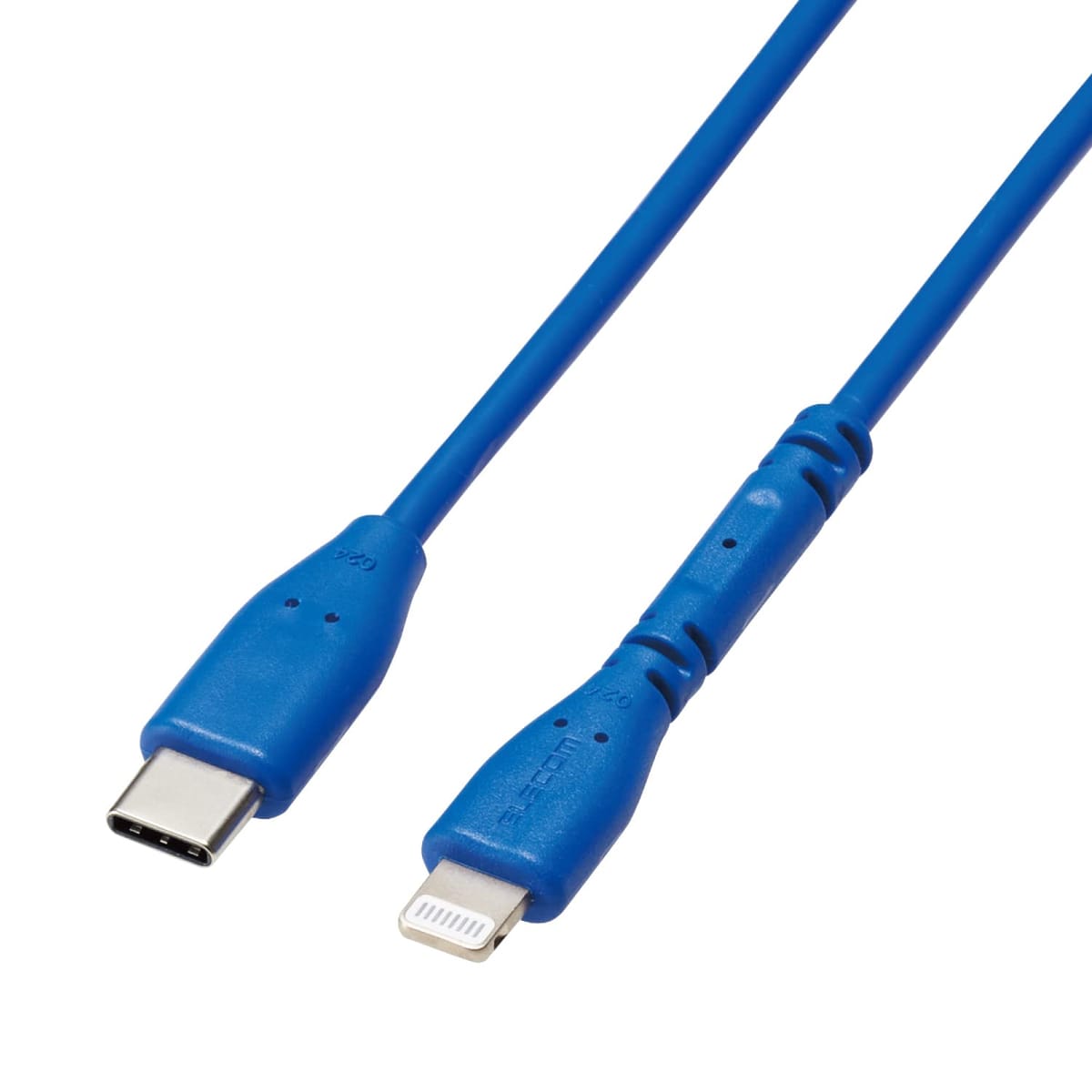 エレコム USB Type-C to Lightningケーブル USB Power Delivery対応 イージーグリップ 1.0m ブルー MPA-CLPSE10BU