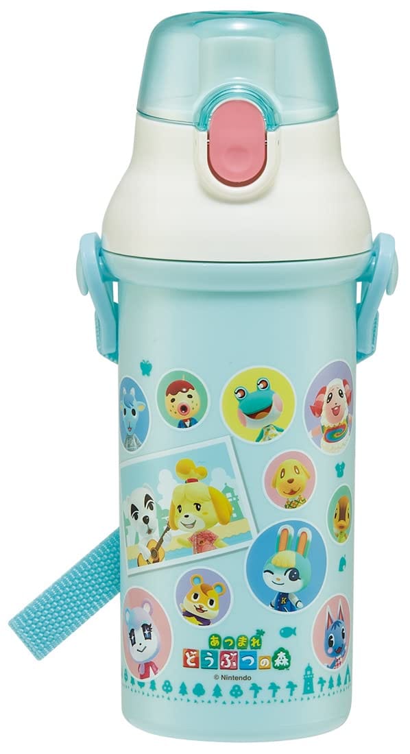 スケーター (skater) 水筒 あつまれ どうぶつの森 480ml 子供用 抗菌 プラスチック製 日本製 PSB5SANAG-A