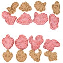 EMILY'S SHOP 食品衛生法適合品 クッキー型 動物 8個セット 可愛い クッキーカッター プラスチック クッキー抜型 製菓道具 お菓子作り 抜き型 手...