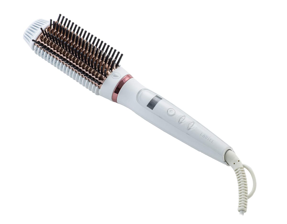 アレンジの幅が広がるブラシ型のヘアアイロン電源:AC100-240V（海外対応）、消費電力:35Wプレート温度:約100℃〜200℃（11段階）本体サイズ:幅27.6×奥行4.9×高さ4.7cm、本体重量:354g、コードの長さ:約2.0m保証期間:お買い上げ日より1年間