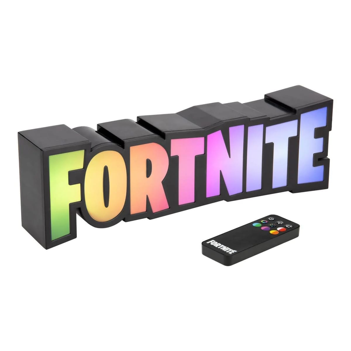 Rakuten - Fortnite RGB カラーチェンジゲームランプ リモコン付き 公式ライセンスゲームライト 壁またはデスクディスプレイ USB電源 ゲーマー向けホームデコレーション | Paladone