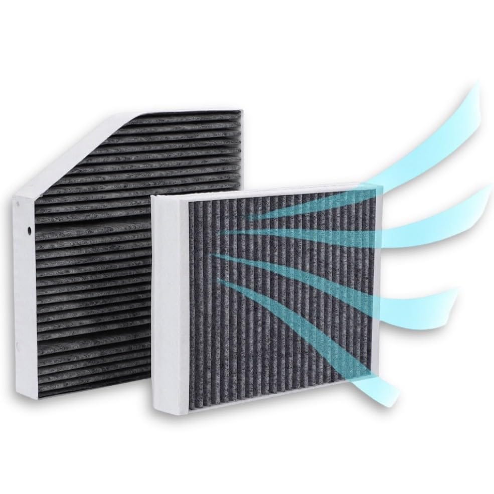 Kanoan エアコンフィルター メルセデスベンツ 用 Cクラス 内気用 外気用 2個セット 活性炭 A205 C205 S205 W205 W205 C180 C200 C220d C250 C350 C450 C43 C63 互換品 汎用品 フィルタ