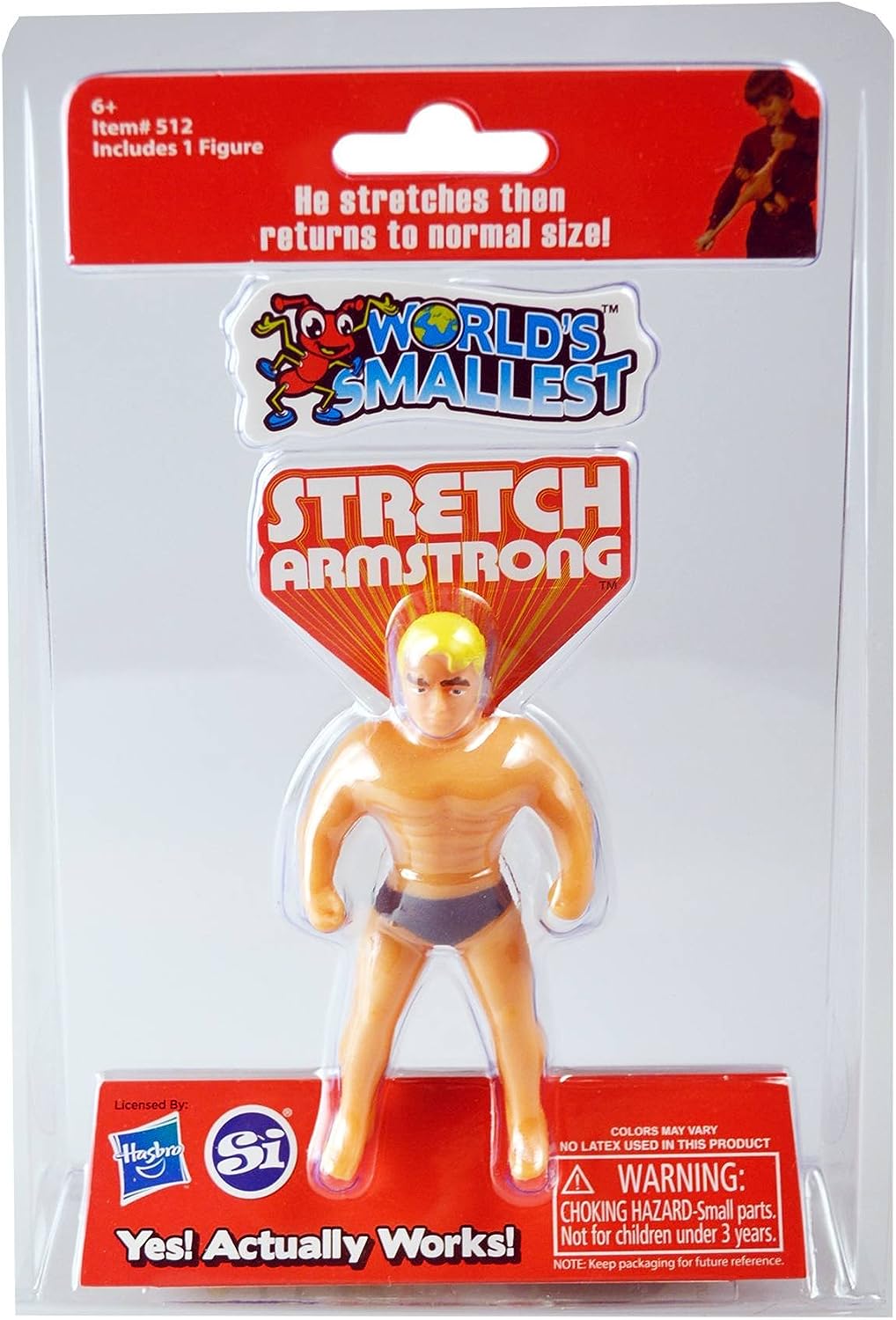 Worlds Smallest Stretch Armstrong 世界最小ストレッチアームストロングアクションフィギュア 並行輸入品