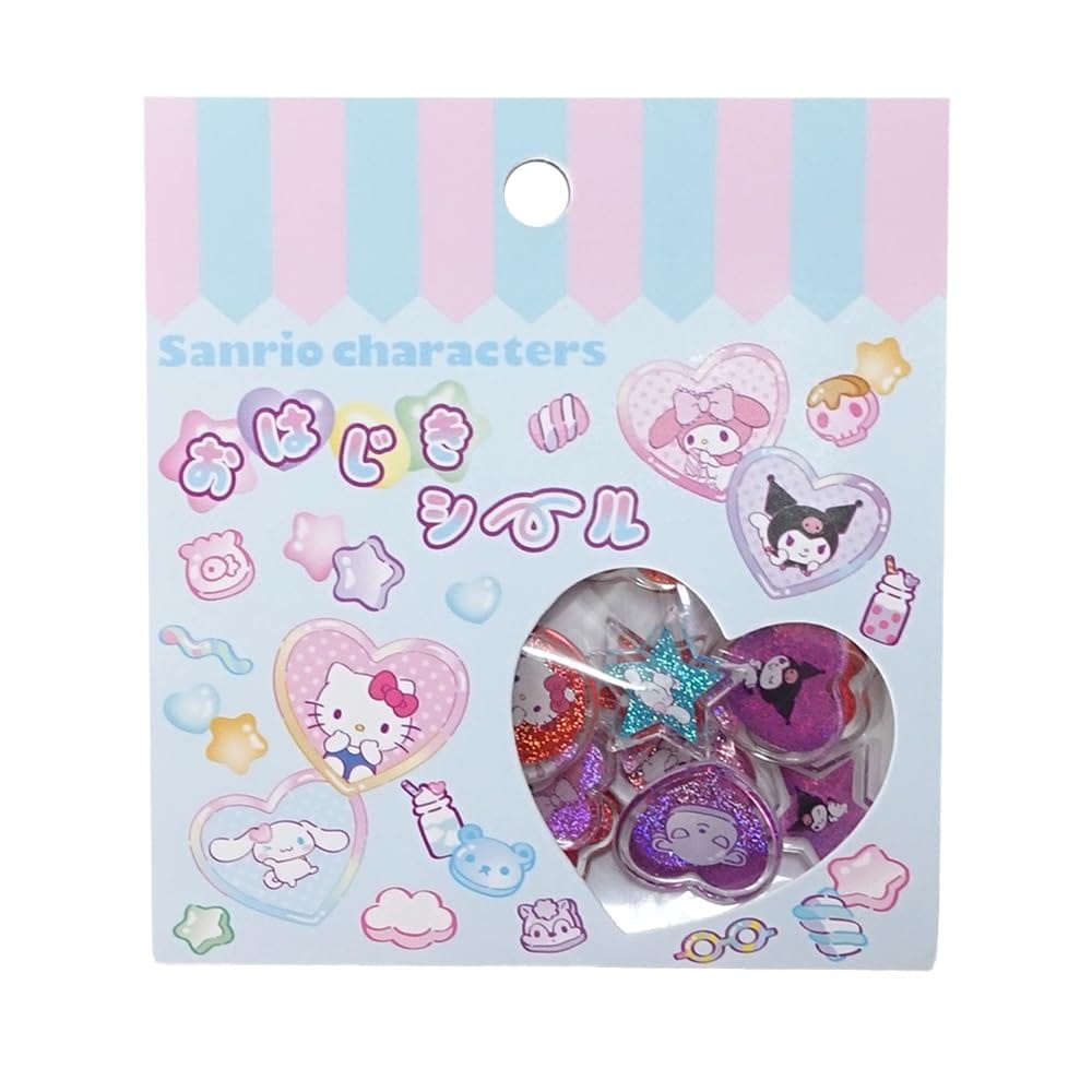 (C)2025 SANRIO CO., LTD. APPROVAL NO. L650268サイズ：(シール)高さ約1.7cm/横幅約1.7cm/厚み0.3cm (20枚セット状態)重さ20.5g素材：プラ