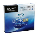 SONY 日本製 ビデオ用BD-R 追記型 片面2層50GB 2倍速 ホワイトプリンタブル 5枚P 5BNR2VCPS2