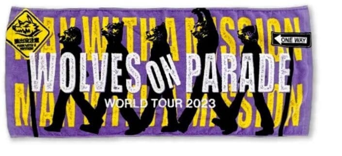 MAN WITH A MISSION(マンウィズアミッション)World Tour 2023 〜WOLVES ON PARADE〜ツアー タオル