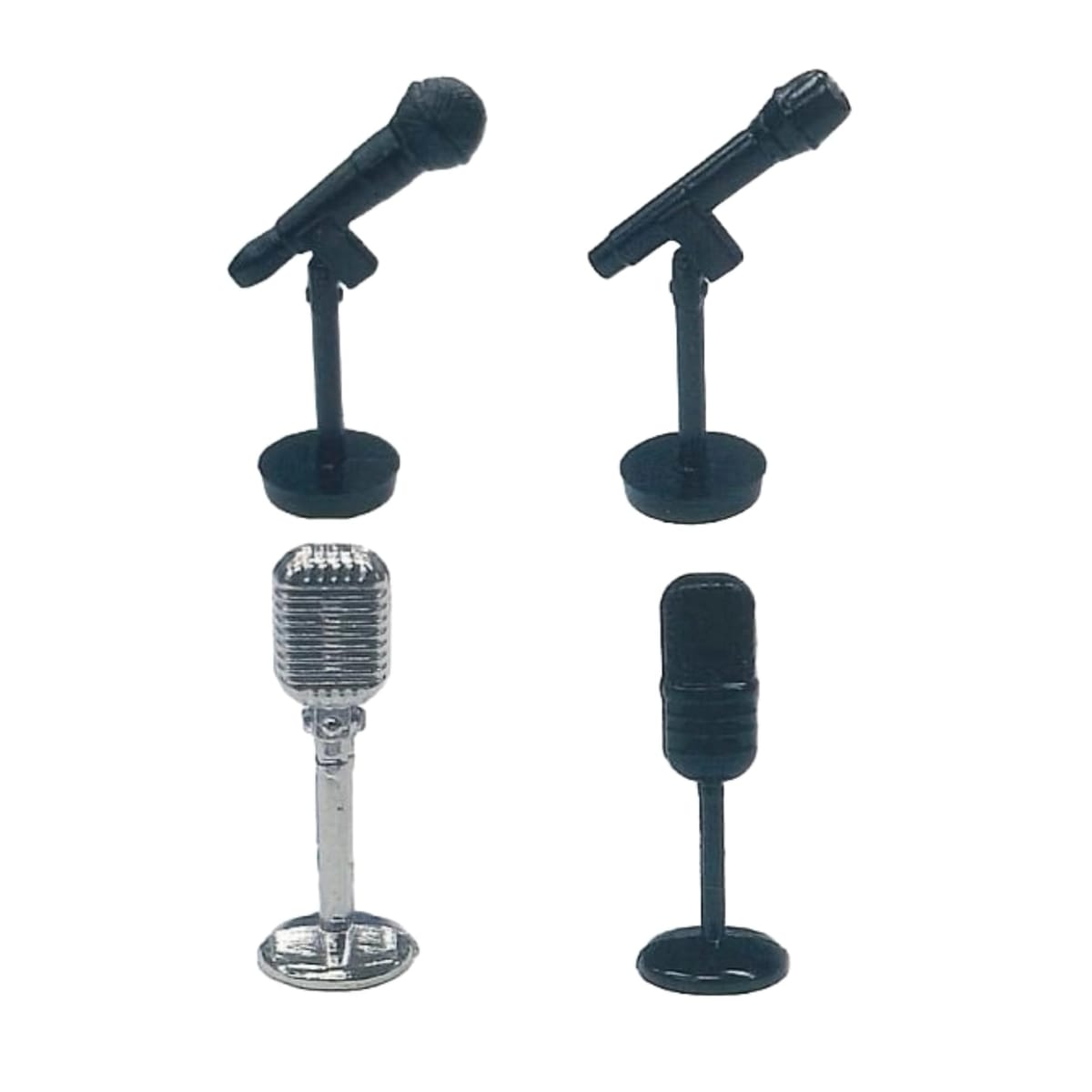 レインボー 1/12 記者会見のマイク × 全4種セット フルコンプ ガチャガチャ カプセルトイ