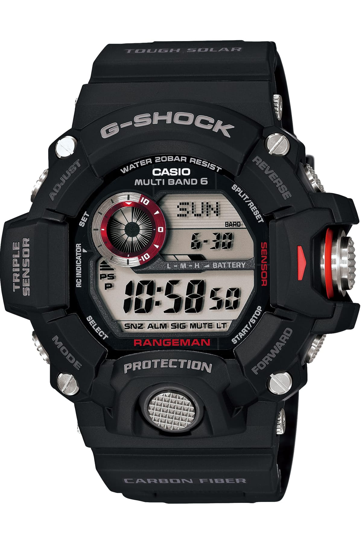 [カシオ] 腕時計 ジーショック 【国内正規品】 RANGEMAN 電波ソーラー GW-9400J-1JF メンズ ブラック