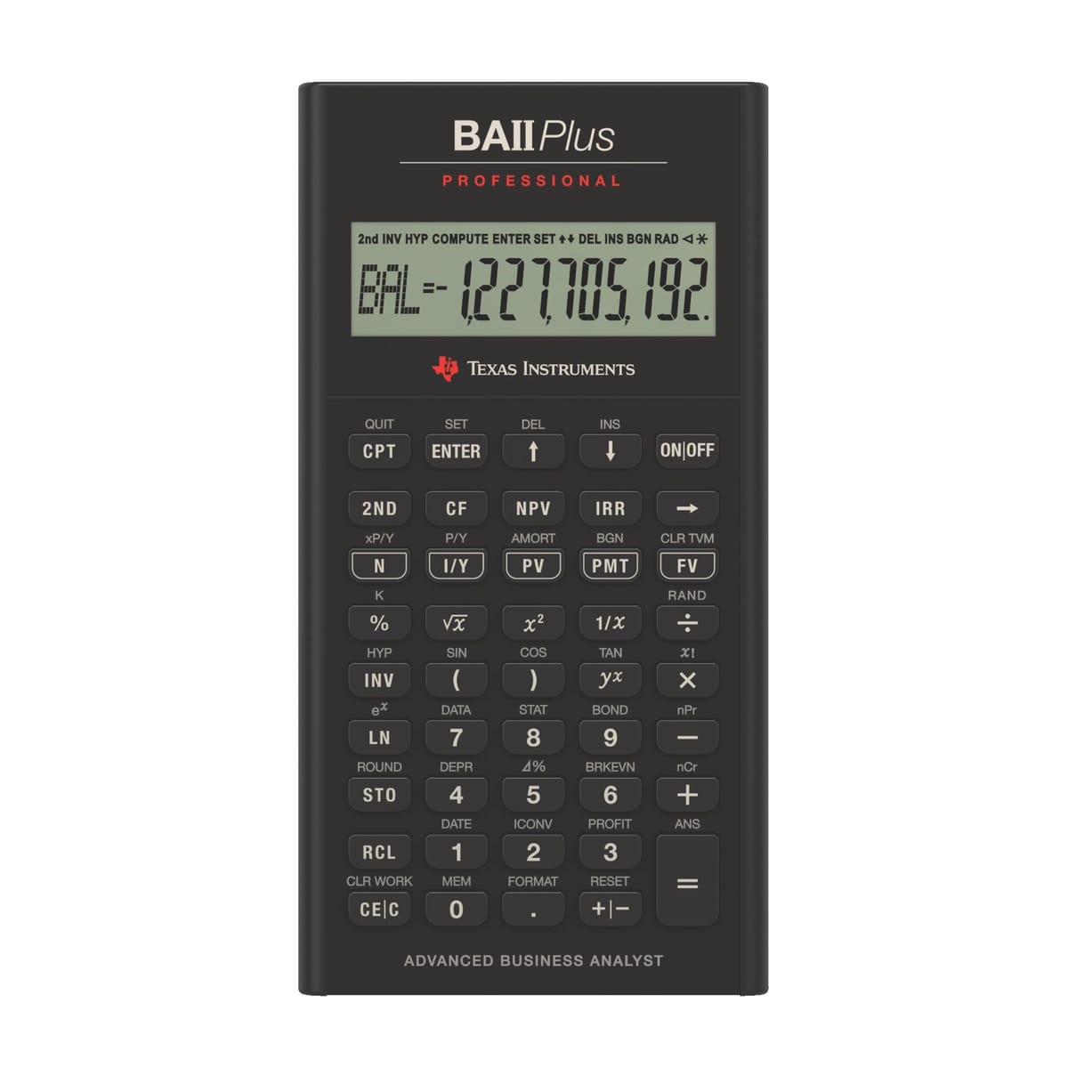 Texas Instruments BA II Plus Professional Financial Calculator [sAi]