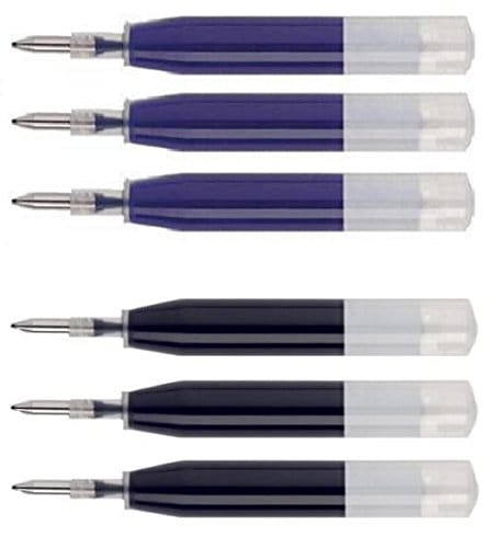 Pen Savings 6 - イオンゲルインクリフィル  クロスロードスター バイス ペナチア ジェリシャス マトリックスペン対応 ブラック3本 ブルー3本 滑らかなフローインク