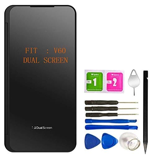 COCOPARTS V60 ThinQ デュアルスクリーンガラス交換用 LG V60 ThinQ 全モデル + ツール (デュアルスクリーンガラス)