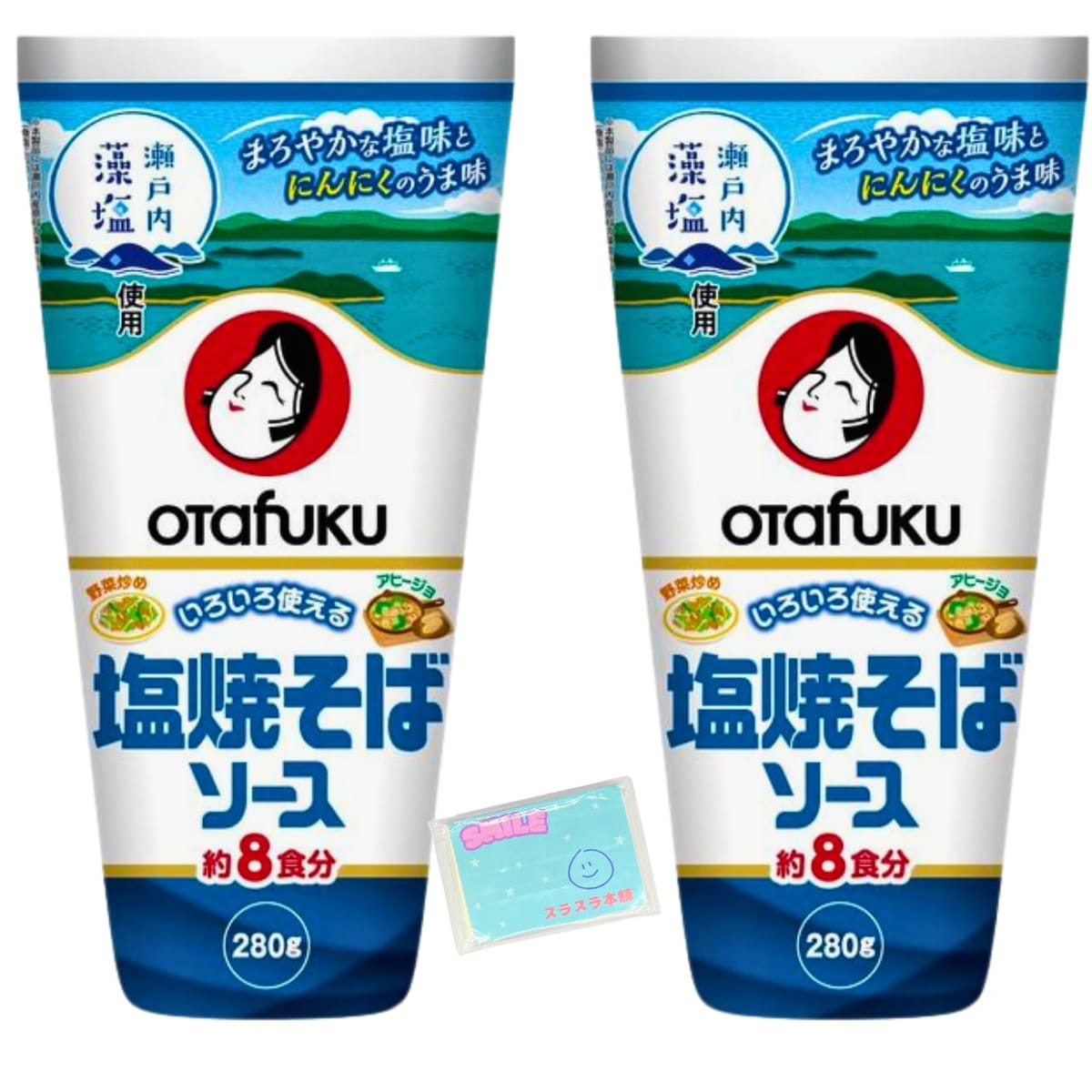 Monolog Style オタフクソース 塩焼そばソース 280g ×2個セット ★スラスラ本舗オリジナルポケットティ..