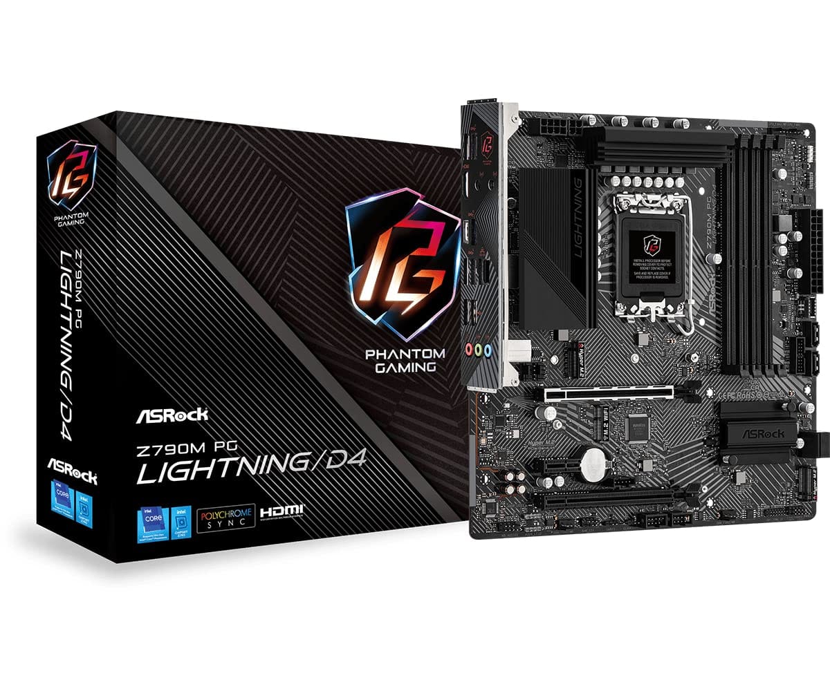 ASRock ޥܡ Z790M PG Lightning/D4 Intel 12  13 CPU  LGA1700 ...