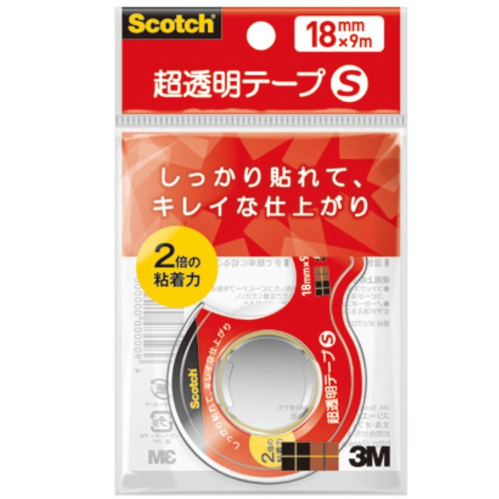 ＜ディスペンサー付＞貼った後の仕上がりが美しく、セロハン基材のテープに比べ、湿気に強いので長期保存ができる高機能透明テープ！持ち運びやちょっと使いに便利な小巻タイプです。●テープ幅／18mm●基材厚み／0．045mm●材質／基材：特殊ポリプロピレンフィルム　粘着剤：特殊ゴム系粘着剤●テープ長さ／9m●巻芯径／25mm●ディスペンサー付●単位／1巻●メーカー品番／CC1809－D－N※商品によっては透明度に差があります。